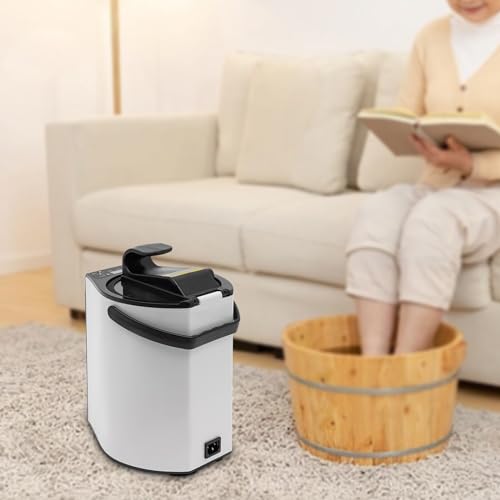 LEYSRIS 800W Sauna Steamer with Timing Function, 3L/0.8Gal Adjustable Temperature Steam Pot Generator Portable Sauna Steamer Spa Machine for Body Detox (White)