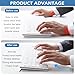 2 Pcs Keyboard Lifter for Desk,Portable Anti-Slip Keyboard,Adjustable Laptop Feet,RiserInvisible Computer Keyboard Stand,Laptop Kickstand Feet Adhesive(2.36x1.18x0.32inch)