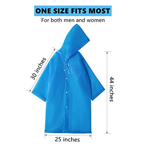 Image of Rain Poncho for Kids Boys Girls - 2 Pack Reusable Waterproof Rain Coat Jacket for Teen Disney, Clear Pink Yellow Blue Purple