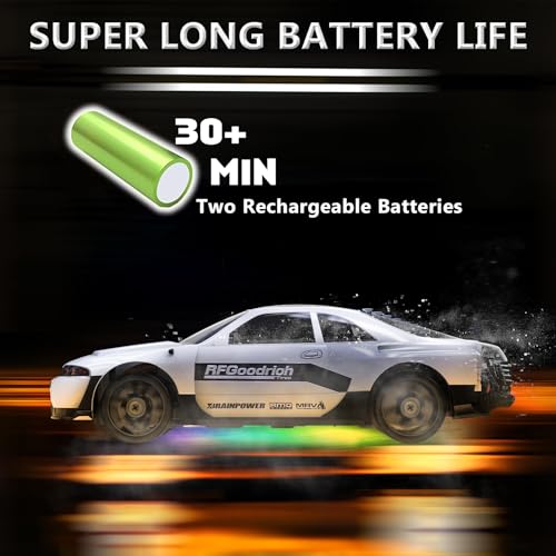 Image of RC Drift Car 1:24 Remote Control Car 4WD 15KM /H High Speed Racing Sport Car with LED Lights RC Cars Toy for Kids Boys Girls Adults Gifts Birthday Christmas