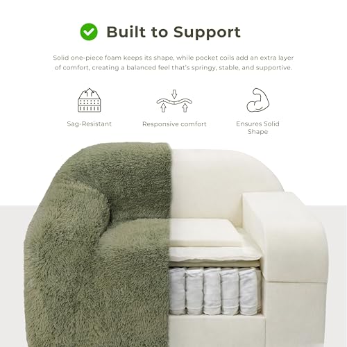 Sillón Plegable Peluche Verde miniatura 7