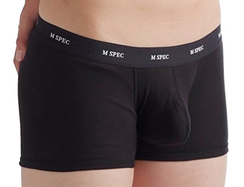 MSPEC Men's Lowrise Boxer Briefs 3D-Crotch Breathable/Comfortable MS-102