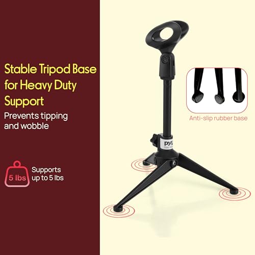 Pyle Adjustable Desktop Tripod Microphone Stand - image 3