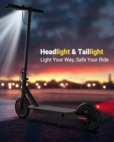 Image of Maxshot Electric Scooter, 8.5 inch /10 inch /14 inch Tire, 16 /19 /22 Mph Top Speed, 12 /16 /21 /27 /28 /49 /50 Miles Long Range, Folding Escooter for Adults and Kids with Seat Bag, Dual Braking, Dual Suspension, App