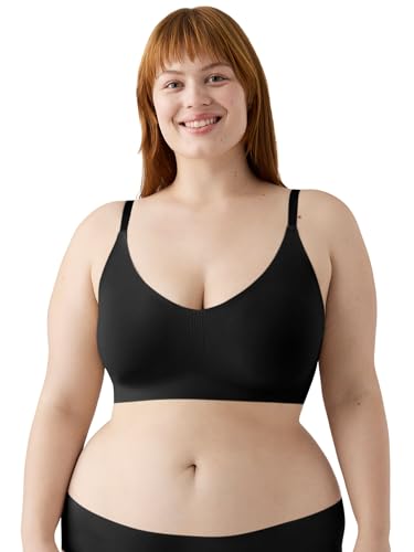 True & Co Womens Body Triangle Convertible Strap Bra, Black, L 36C-D 38A-B US