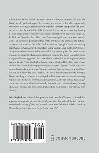 The 1936 Berlin Olympics: Race, Power, and Sportswashing