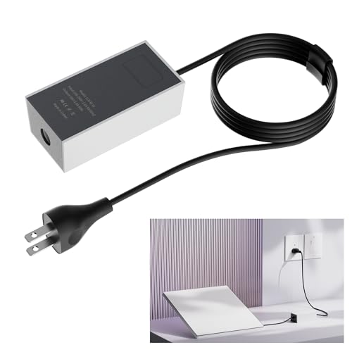 Starlink Mini Power Supply, 60W Starlink Mini Power Adapter AC Charger Wall Plug Steady 30V/2A with 1.8M Extension Cable Compatible with 150FT DC Power Cable