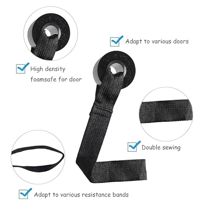 Premium Exercise Bands Resistance Bands Set with Handles & Door Anchor - Perfect Stretch Rope for Home Workouts, Ideal for Fitness Enthusiasts & Home Gym
