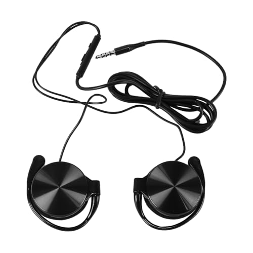 Laroal Auriculares con Clip y Cable, micrófono y Control de Llamadas para teléfonos, Reproductores de música y tabletas (Interfaz única de 3,5 mm)