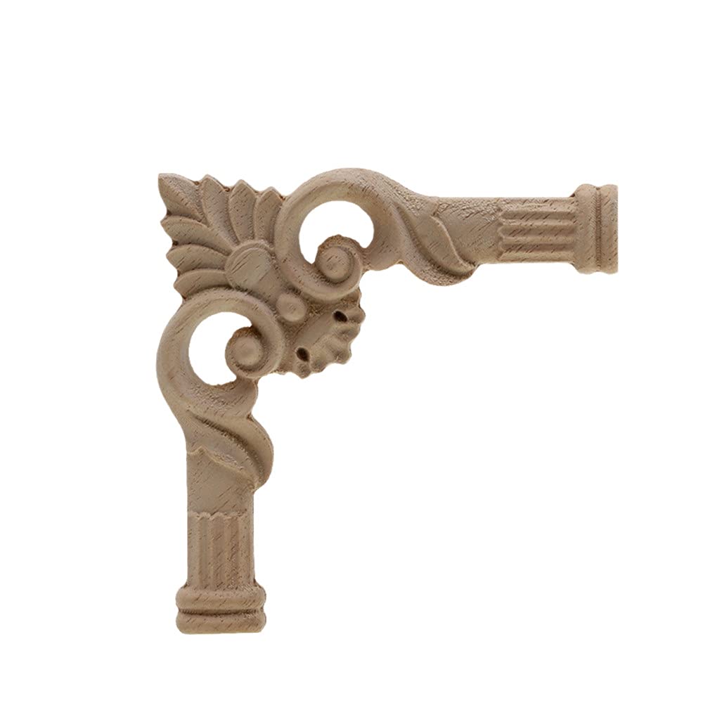 5 Appliques Murales En Bois - Déco Angle Meuble Armoire - DIY Artisanat - Taille Variable
