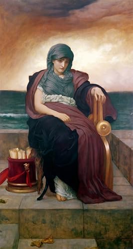Tableau Toile la poétesse tragique Lord Frederick Leighton