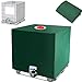 ZCOINS IBC Tank Abdeckung für 1000L Outdoor Wassertank, IBC Tank Zubehör, Grüne wasserdichte UV-beständige Abdeckplane für Wassertank