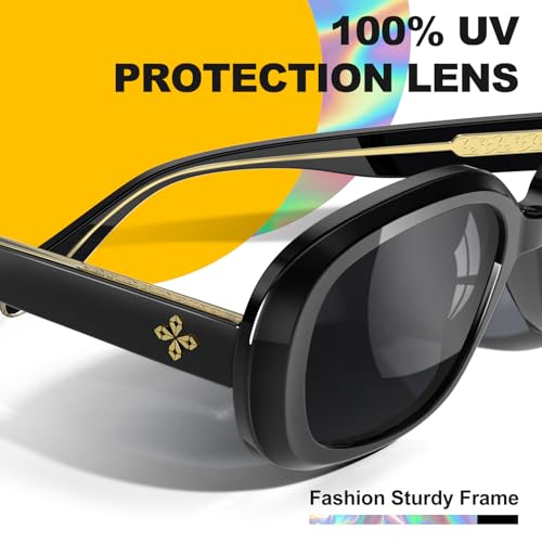 VISOONE Oversized Oval Round Jackie O Sunglasses Women Vintage Retro Large Square Sun Glasses Huge Big Shades Lavinia4