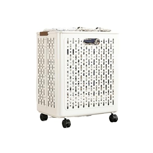 Panier à linge robuste à roulettes pour transporter le linge sans effort