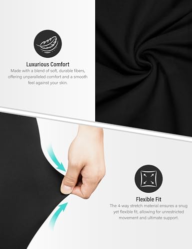 High Waisted Leggings for Women Buttery Soft Tummy Control Capri Yoga Pants for Workout Athletic Plus Size4