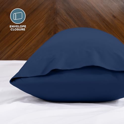 Image of Bare Home Microfiber Body Pillow Cover - Ultra Soft & Cooling - Double Brushed - Envelope Closure - Easy Care (21''x54'' Body Pillow Cover, Dark Blue)