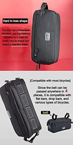 GORIX Bike Front Bag Frame Bag With Rain Cover Cycling Handlebar Waterproof Road Mountain Bicycle(GX-HB81)