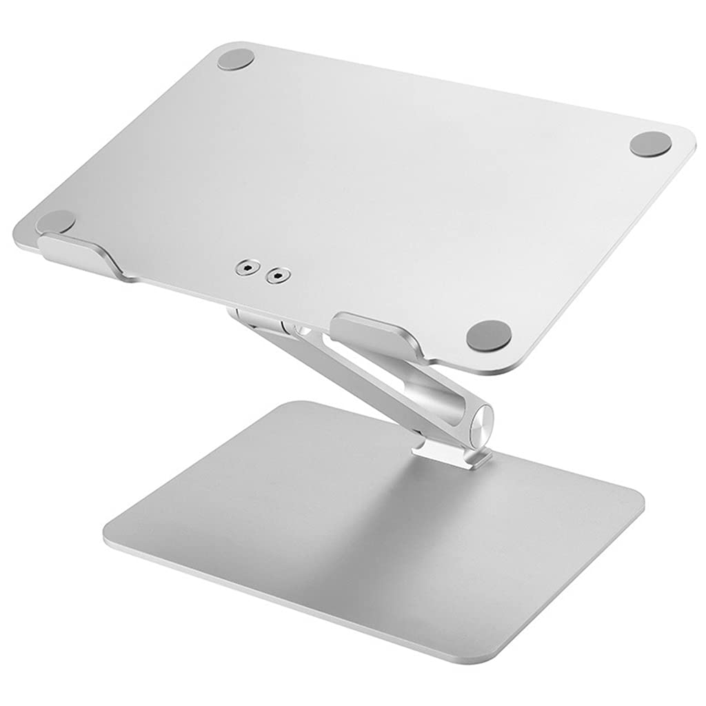 Supporto per laptop in alluminio regolabile in altezza Supporto di raffreddamento per notebook Staffa pieghevole per tutti i tablet da 7-17 pollici Supporto verticale regolabile per scrivania