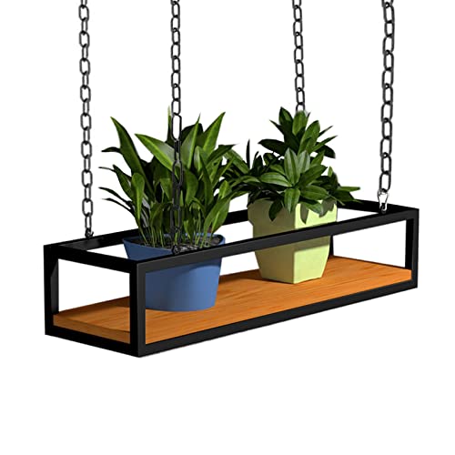 Support pour plantes suspendu pour balcon et terrasse en bois
