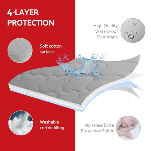 Image of Waterproof Pack and Play Mattress Pad 39 inch x 27 inch