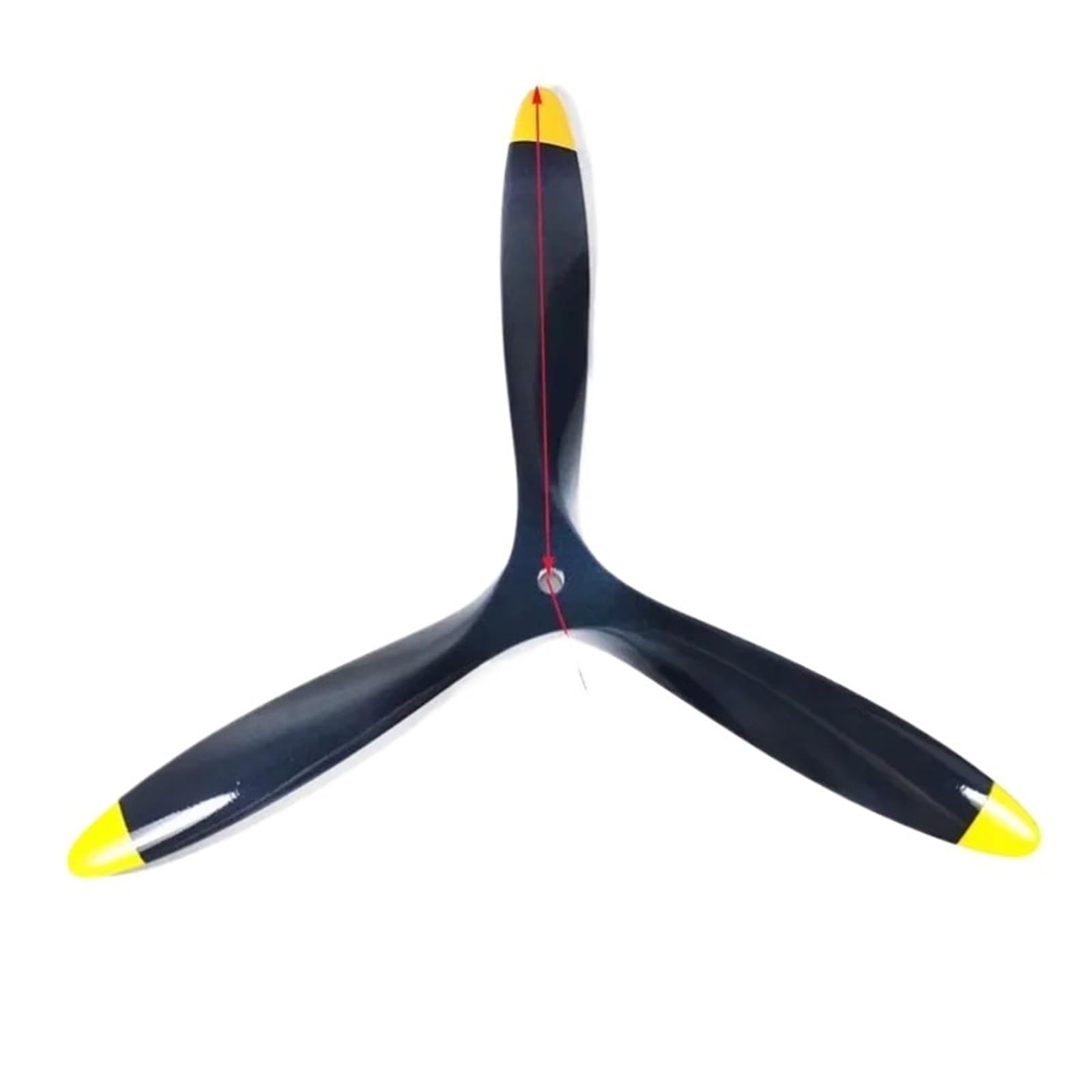 Compatible con hélice de madera de haya de 3 palas de 11 a 23 pulgadas, rotación CW for aviones eléctricos modelo RC, 1 pieza(1pc 22X12 cw)