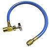 Manguera con llave recarga Gasica gas refrigerante aire acondicionado. Entrada Hembra 1/2″ y salida 1/4″
