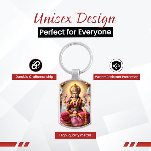Image of Stylish Metal Keychains with Permanent Glossy Print - Inspirational Quotes & Spiritual Designs - Perfect Key chains for loved ones, Personal Use, Gifts & Return Gifts