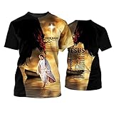 Personalized Christian Jesus Easter 3D All Over Print - Unisex 3D Shirt - Jesus Shirt, Lion Shirt, Custom Name 3D Shirt, Christian Gift for Men, Women, Inspirational Religious Faith Clothing/4