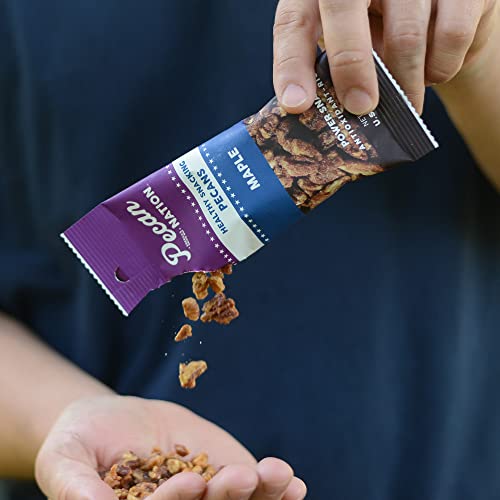 Pecan Nation Maple Flavored Roasted Pecan Pieces 1 Oz., Healthy Nut Power Snack For Adults And Kids, 8 Count (2 Pack) #TOP4