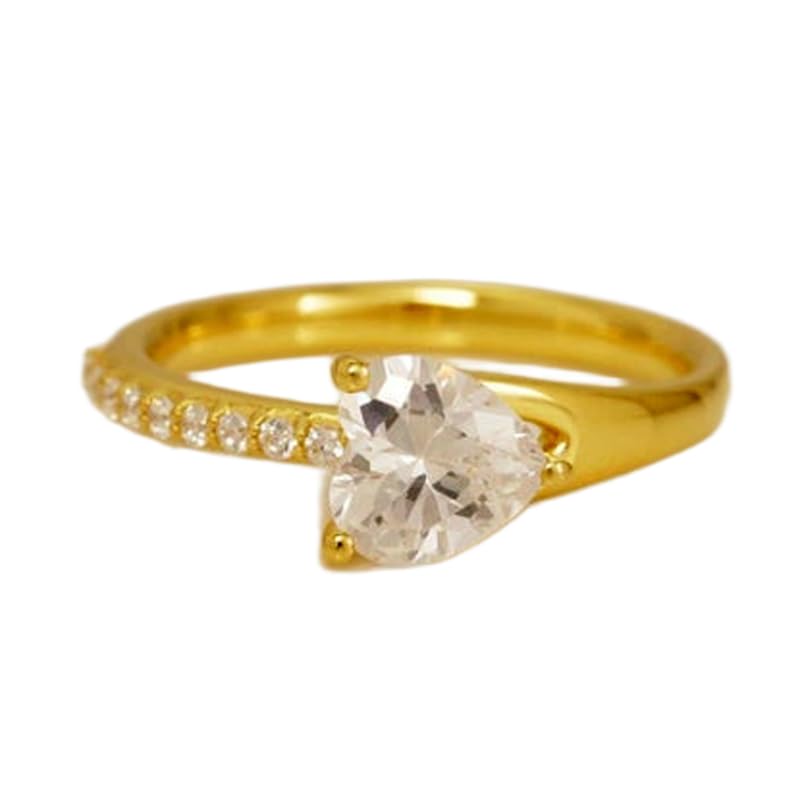 Bague imposante en argent 925 le cadeau idéal serti de diamants CZ