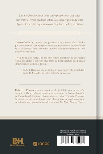 Hermenéutica (SPA Hermeneutics) (Fundamentos) (Spanish Edition)