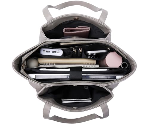 15.6 Inch Work Bags Waterproof Laptop Bag, Large Capacity Office Purse Computer Briefcase Durable Shoulder Bag4