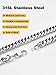 U7 Men Stainless Steel Franco Curb Chain 12mm Heavy Chunky Chain Punk Jewelry Set, Bracelet 8.3 Inch/Necklace 22