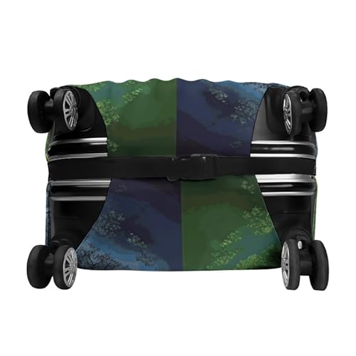 Four Season Tree of Life Luggage Cover, Washable Elastic Suitcase Cover Protector Fit 18-32 Inch Luggage 6