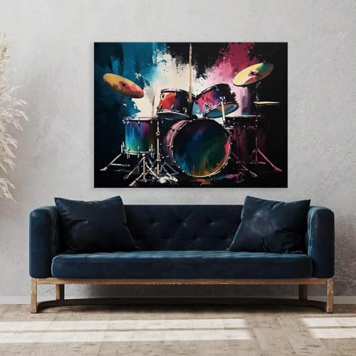 Tambour impression sur toile décoration murale maison et hôtel 40 x 60 cm