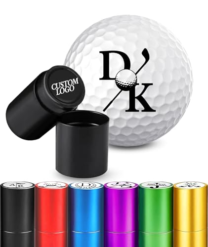 Artstars Custom Golf Ball Stamp, Personalized Golf Ball Marker Stamp, Waterproof Golf Ball Stamper with Monogram Logo Design, Golf Accessories Customized Golf Gifts (Style-03)