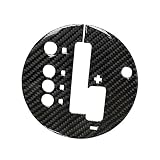 Color: Fibra de carbono Negro Stubble Coche Interior Gear Shift Box Panel FRAM Trim Decoration Pegatina Ajuste para Nissan 350Z 2006 2007 2008 2009 Fibra de Carbono Abdominales El plastico LHD