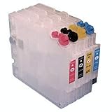 Basta riempire la cartuccia con inchiostro, chiudere l'apertura di riempimento, aprire la ventilazione (entrambi con piccoli tappi di gomma) fino a quando la cartuccia non è nuovamente vuota, quindi è sufficiente rimuoverla nuovamente, riempirla e continuare a stampare. Il chip di reset automatico sulla cartuccia assicura che il livello di riempimento della cartuccia sia nuovamente impostato su 
