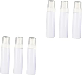 VALICLUD 6 Piezas Botella de Presión para Espuma Cosmética Recipiente Reutilizable con Boquilla Extraíble para Jabón de Manos Champú y Loción Color Blanco