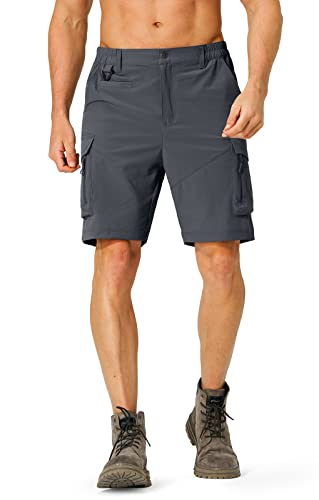 Hugut Men'S Hiking Cargo Shorts Quick Dry Lightweight Travel Shorts With Multi Pockets For Fishing Camping Golf thumb #1