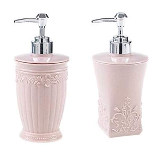 Soap Dispenser Carving soap Dispenser Bath Bottle Empty Bottle Pressure Bottle Shampoo Bottle Bathroom Pump (Color : D) (D)