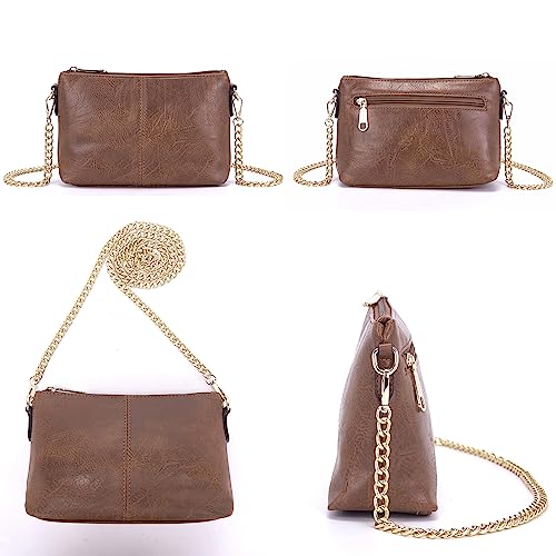 Image of Qiyuer 13 inch Women Spacious Soft PU Handbag Hobo Bag Purse Wallet Set 4pcs | Large, Dual-use Crossbody & Shoulder Bag, Multi-pocket, Divided Compartments, Fits Tablet, Versatile for Daily & Work