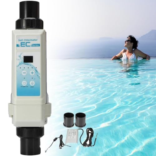 Comparativas de Clorador Salino para Piscinas tabla con los diez mejores. 29 SPUZZOD Generadores de Cloro salino de Agua Salada for Piscinas, 8/16/12/20 g/h Generador de Cloro SPA Electrolizador Clorador salino for Piscinas 100-240V for Piscinas de...