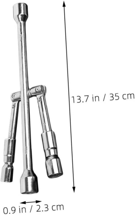 Cabilock Way Car Tire Wrench Compact Wheel Lug Nut Remover for Easy Repairs Durable Design Ergonomic Grip for Comfortable Use for Trucks Suvs and