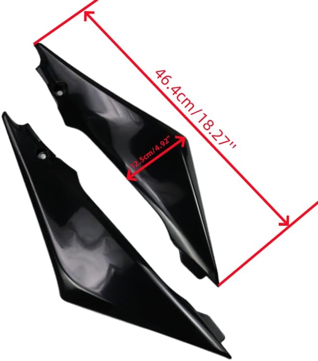 Motorcycle Black Plastic Fuel Tank Side Cover Panel Fairing Fit For Suzuki GSX-R1000 K5 2005-2006