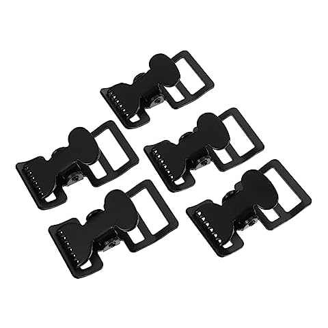 EXCEART 5pcs Webbing Clip Metal Clips Heavy Duty Luggage Strap Backpack Webbing Clamp Buckle Bracelet Iron Cover