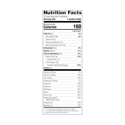 Image of Amazon Grocery, Maple & Brown Sugar Instant Oatmeal, 15.1 Oz, 10 Ct