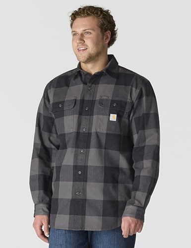 Image of Carhartt Men's Hubbard Loose Ls Plaid Shirt