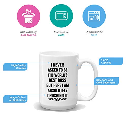 BLUE RIBBON I Never Asked Mug