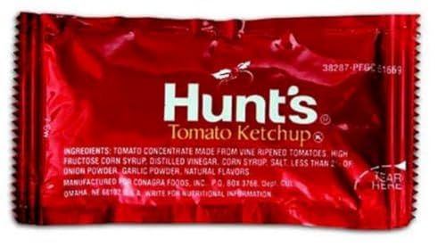 Hunt's Tomato Ketchup Portion Control Packets, 9 Gram (Pack of 1000)